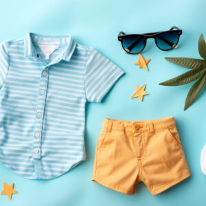 Cotton shirts with shorts stylish baby clothes and accessories (COMBO)