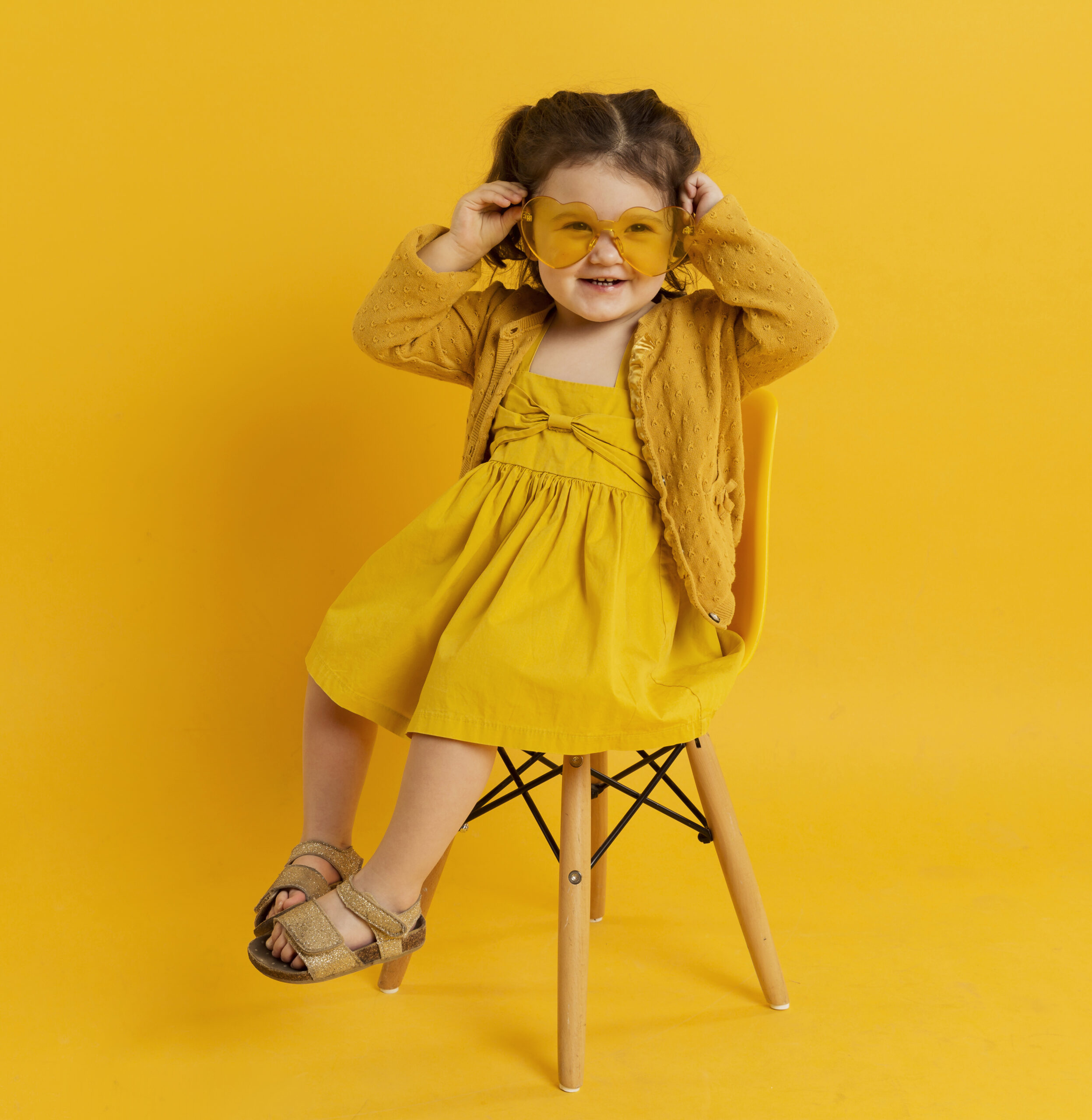 Yellow Stylish Girls Dress