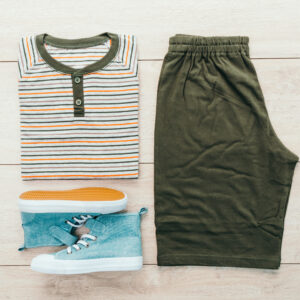 Boys Casual Stripe Outfit Set